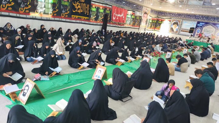 تصاویر/ روز نهم جزءخوانی قرآن کریم در شهر امام حسن(ع)