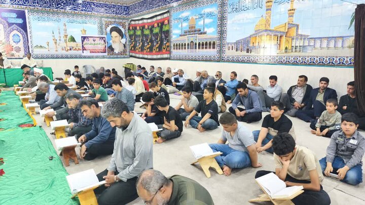 تصاویر/ روز نهم جزءخوانی قرآن کریم در شهر امام حسن(ع)