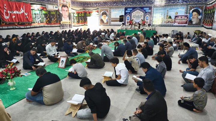 تصاویر/ روز نهم جزءخوانی قرآن کریم در شهر امام حسن(ع)