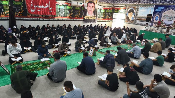 تصاویر/ روز نهم جزءخوانی قرآن کریم در شهر امام حسن(ع)