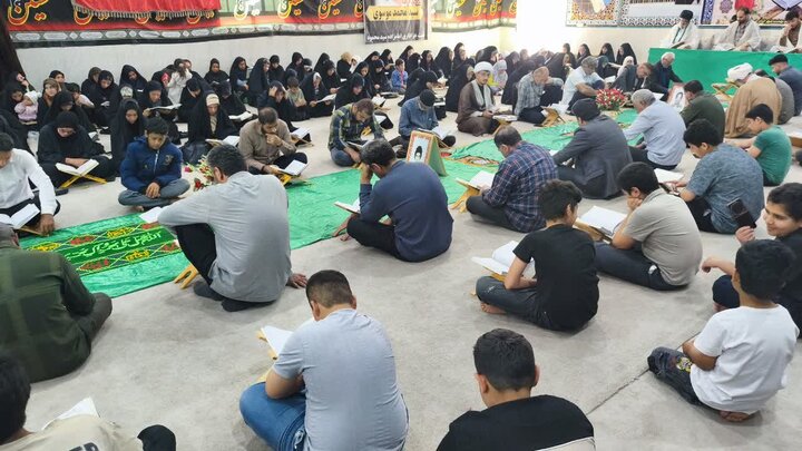 تصاویر/ روز نهم جزءخوانی قرآن کریم در شهر امام حسن(ع)