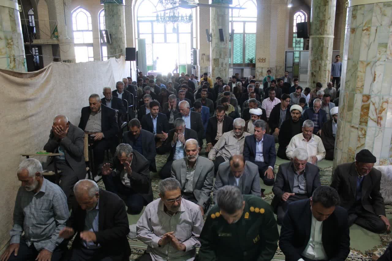 تصاویر/ نماز عبادی سیاسی جمعه شهرستان خاتم