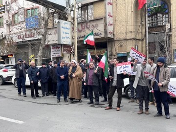 تصاویر / تجمع نمازگزاران‌ مسجد سالار شهیدان تبریز در محکومیت حملات رژیم صهیونی و آمریکا