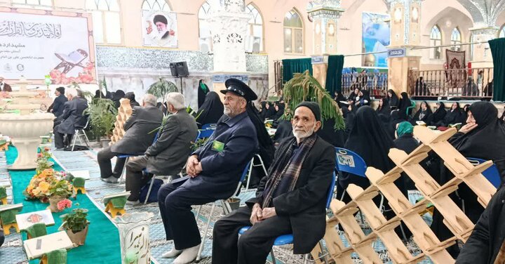 تصاویر/ آیین باشکوه جزخوانی قرآن کریم در آستان مقدس علی‌بن‌باقر( ع)