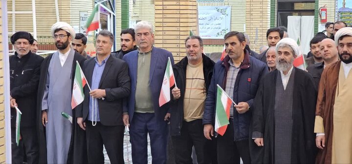 تصاویر/ محکومیت تجاوز رژیم جعلی و آمریکای خونخوار به میهن اسلامی در شهرستان شوط