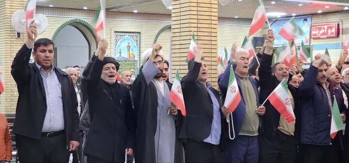 تصاویر/ محکومیت تجاوز رژیم جعلی و آمریکای خونخوار به میهن اسلامی در شهرستان شوط
