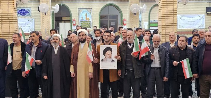تصاویر/ محکومیت تجاوز رژیم جعلی و آمریکای خونخوار به میهن اسلامی در شهرستان شوط