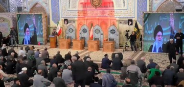 حرم رضوی پناهگاه عزای شهادت رهبر مظلومان جهان