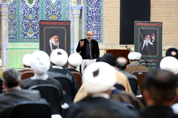 تصاویر/ مراسم بزرگداشت شهید امام خامنه ای در مرکز فقهی ائمه اطهار (ع)