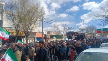 تصاویر/ محکومیت اقدامات تروریستی آمریکا و اسرائیل در پی به شهادت رساندن رهبر انقلاب در دلیجان