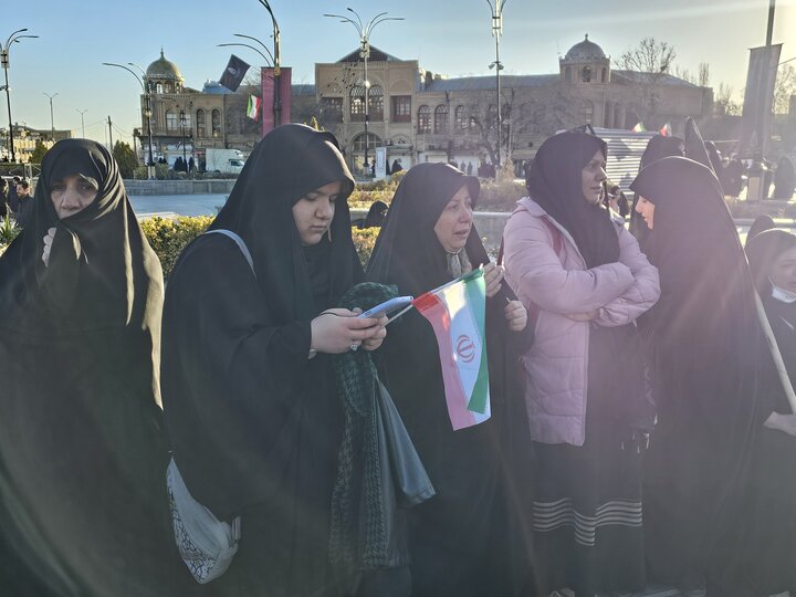 عزاداری مردم همدان برای رهبر شهید انقلاب