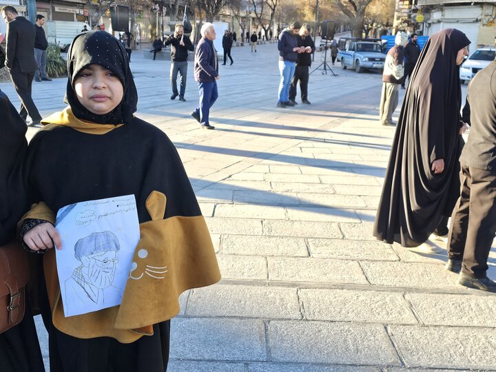 عزاداری مردم همدان برای رهبر شهید انقلاب