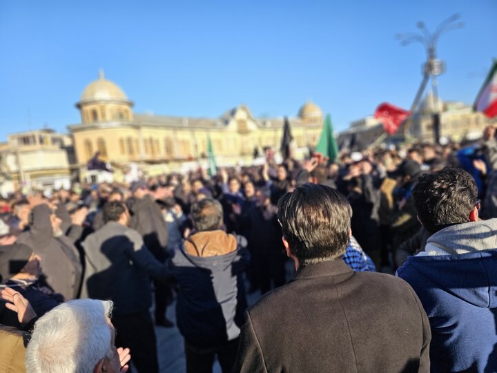 عزاداری مردم همدان برای رهبر شهید انقلاب
