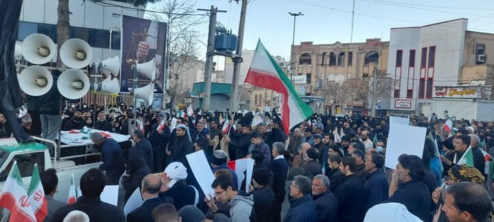 عزاداری مردم ایلام در پی شهادت امام خامنه ای