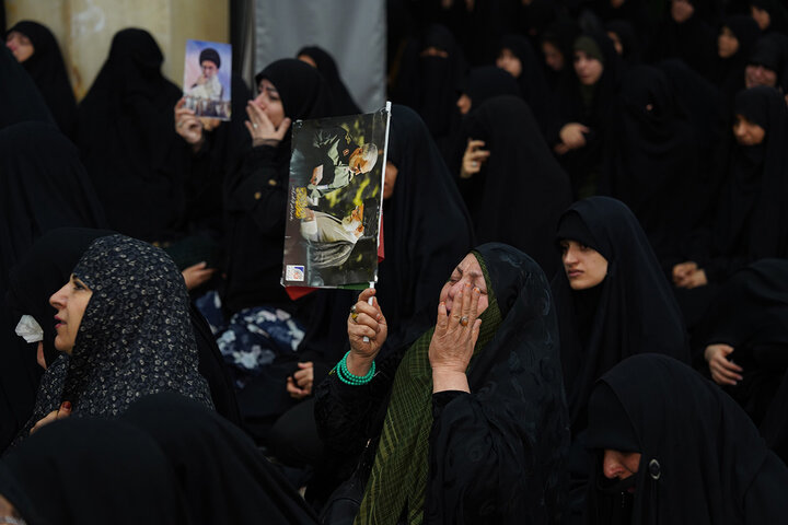 برپایی مراسم سوگواری رهبر شهید انقلاب در حرم بانوی کرامت
