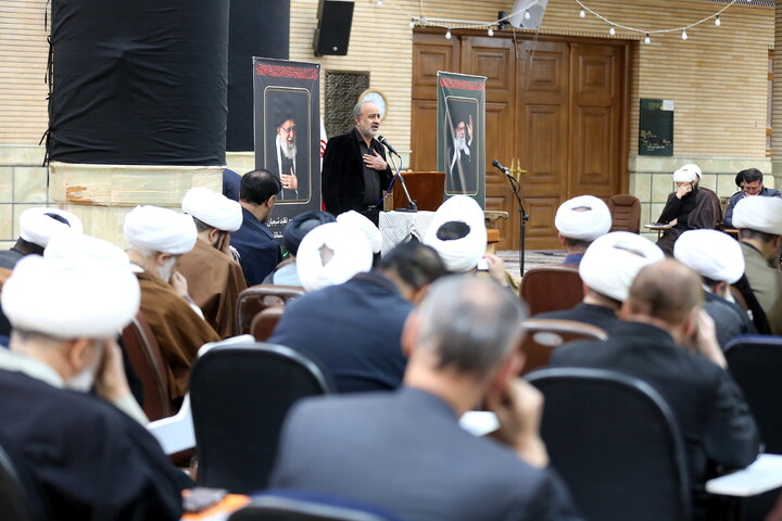 تصاویر/ مراسم بزرگداشت شهید امام خامنه ای در مرکز فقهی ائمه اطهار (ع)