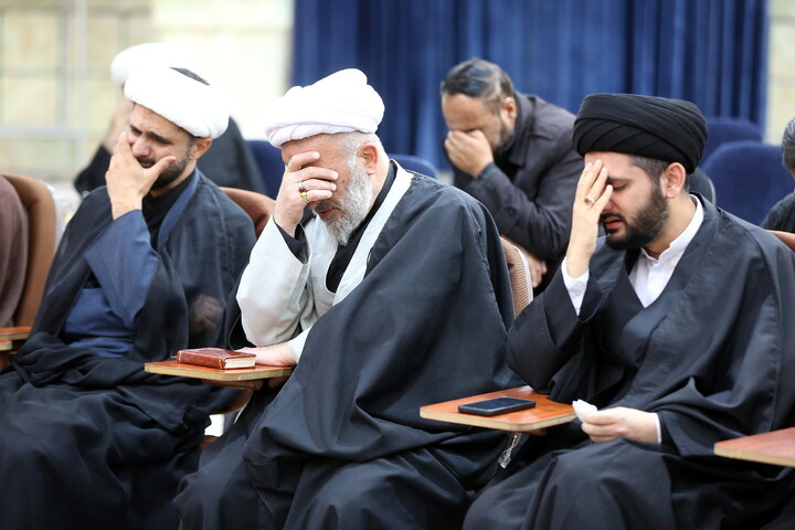 تصاویر/ مراسم بزرگداشت شهید امام خامنه ای در مرکز فقهی ائمه اطهار (ع)