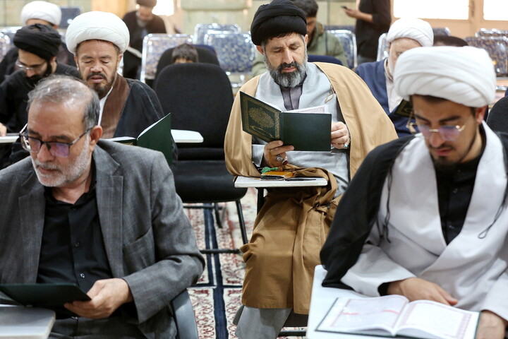 تصاویر/ مراسم بزرگداشت شهید امام خامنه ای در مرکز فقهی ائمه اطهار (ع)