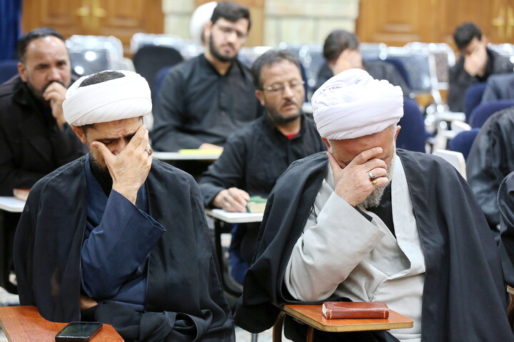 تصاویر/ مراسم بزرگداشت شهید امام خامنه ای در مرکز فقهی ائمه اطهار (ع)