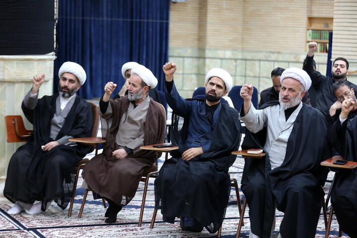 تصاویر/ مراسم بزرگداشت شهید امام خامنه ای در مرکز فقهی ائمه اطهار (ع)