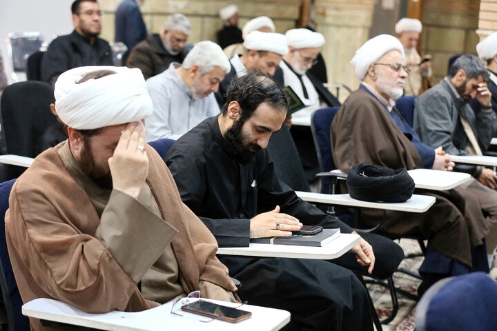 تصاویر/ مراسم بزرگداشت شهید امام خامنه ای در مرکز فقهی ائمه اطهار (ع)