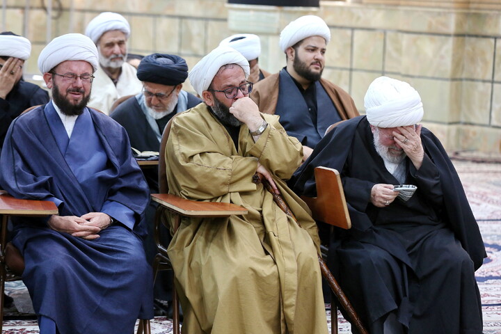 تصاویر/ مراسم بزرگداشت شهید امام خامنه ای در مرکز فقهی ائمه اطهار (ع)