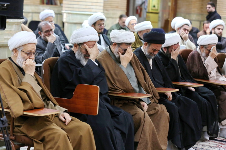 تصاویر/ مراسم بزرگداشت شهید امام خامنه ای در مرکز فقهی ائمه اطهار (ع)