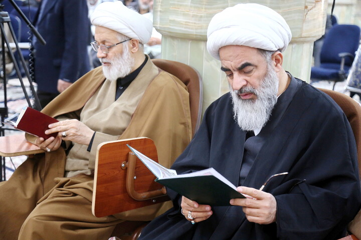 تصاویر/ مراسم بزرگداشت شهید امام خامنه ای در مرکز فقهی ائمه اطهار (ع)