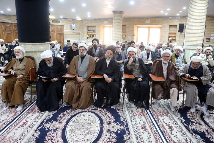 تصاویر/ مراسم بزرگداشت شهید امام خامنه ای در مرکز فقهی ائمه اطهار (ع)