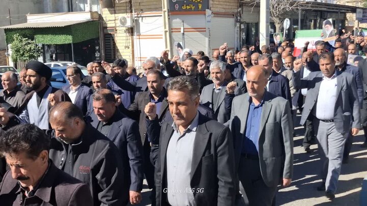 عزاداری مردم شهرستان بدره
