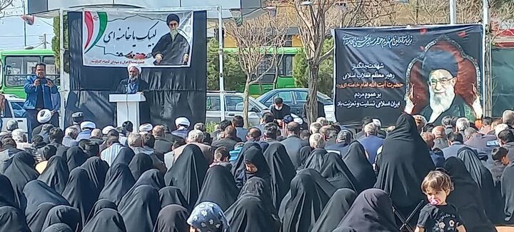 تصاویر/ تجمع مردم کشکوئیه در عزای قائد امت