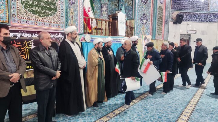 تصاویر/مراسم عزاداری شهادت رهبر فرزانه انقلاب و تشییع پیکر شهدای قروه