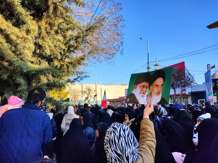 تصاویر/  دسته عزاداری حسینیه اعظم زنجان به مناسبت شهادت رهبر انقلاب اسلامی