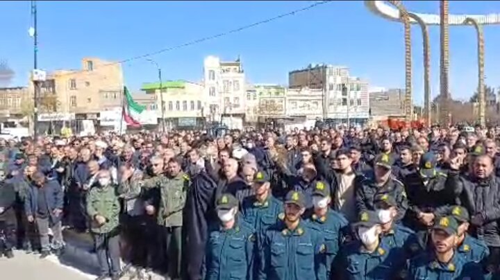 تصاویر/ اجتماع مردم شهرستان زرندیه در سوگ رهبر شهید انقلاب