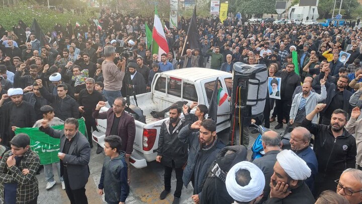 تصاویر/ عزاداری شهادت رهبر معظم انقلاب در بوشهر