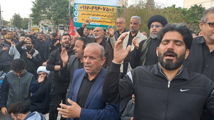 تصاویر/ عزاداری شهادت رهبر معظم انقلاب در بوشهر