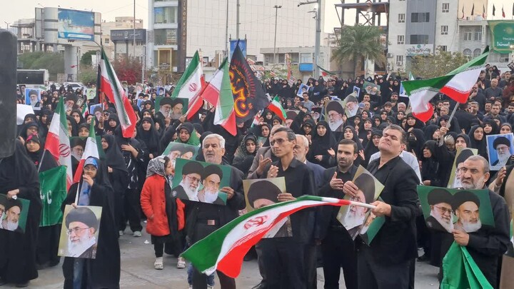 تصاویر/ عزاداری شهادت رهبر معظم انقلاب در بوشهر