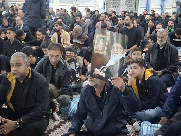 تصاویر:بزرگداشت پرشور عزاداری شهادت رهبرمعظم انقلاب درکاشان