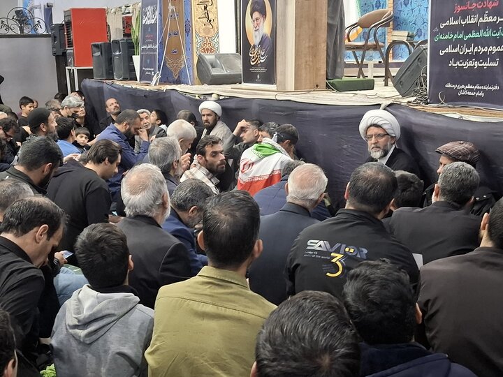 تصاویر:بزرگداشت پرشور عزاداری شهادت رهبرمعظم انقلاب درکاشان