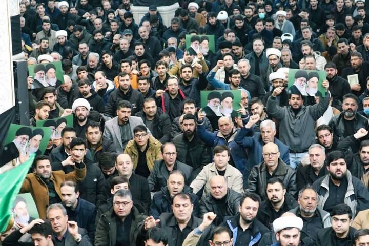 تصاویر/ مراسم سوگواری شهادت مقام معظم رهبری در مصلای اردبیل