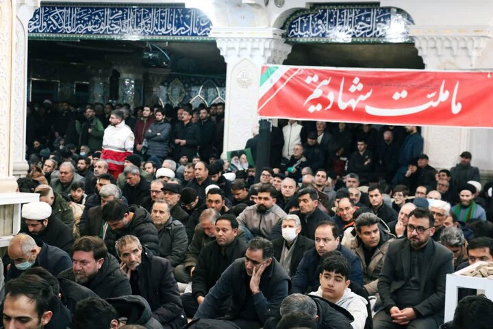 تصاویر/ مراسم سوگواری شهادت مقام معظم رهبری در مصلای اردبیل