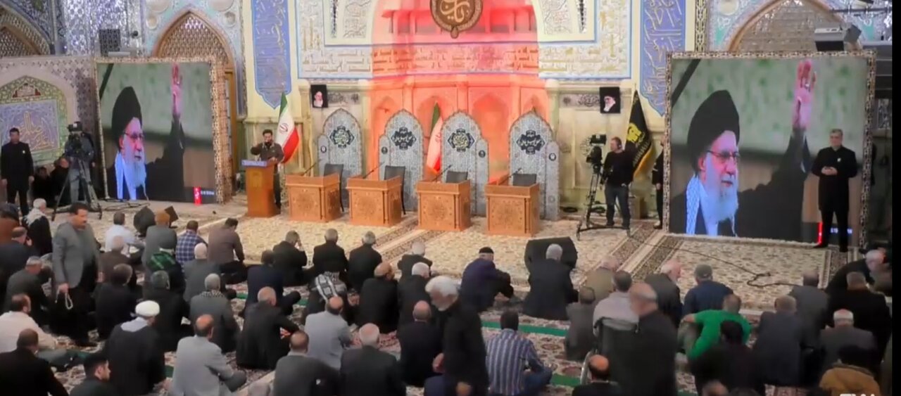 حرم رضوی پناهگاه عزای شهادت رهبر مظلومان جهان
