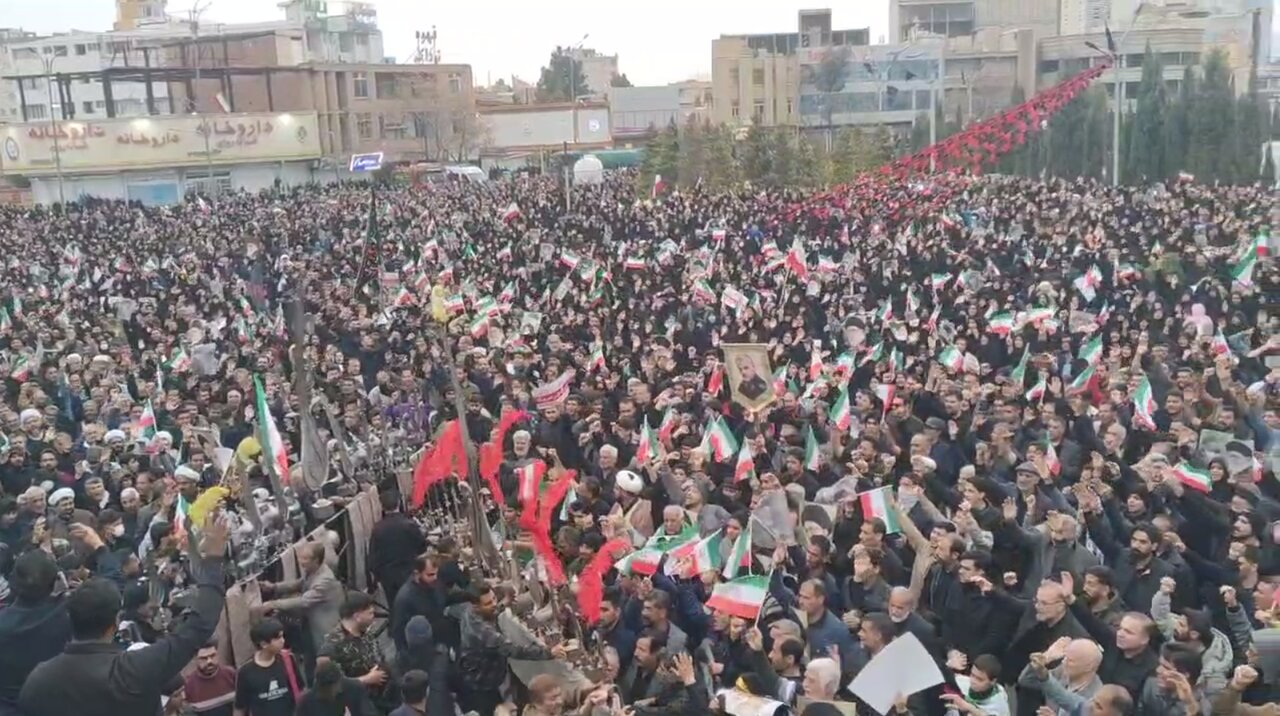 فیلم/ فریاد «حیدر حیدر» آسمان کرمان را پر کرد