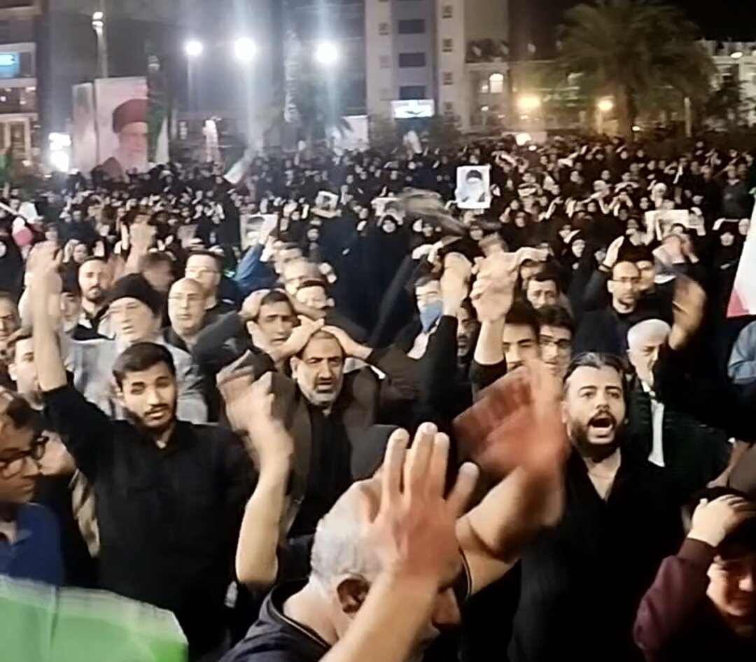 فیلم| بوشهر در عزای شهادت امام خامنه‌ای حسینیه مقاومت شد