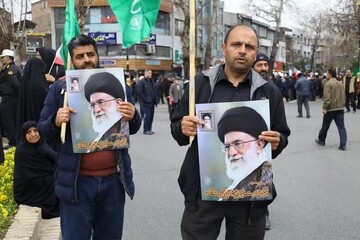 تصاویر/ مراسم عزاداری شهادت رهبر انقلاب اسلامی در امام زاده یحیی (ع) ساری