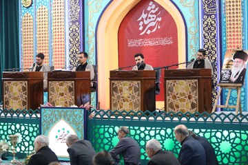 تصاویر/ آیین ترتیل خوانی قرآن کریم در امامزاده سید جعفر(ع) محمد استان یزد