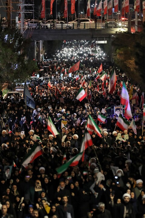 تصاویر/ اجتماع سوگواران شهید امام خامنه ای درقم