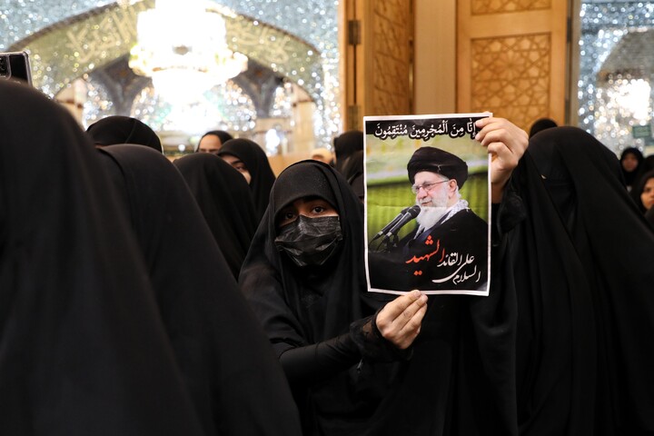 تصاویر/ اجتماع سوگواران شهید امام خامنه ای درقم