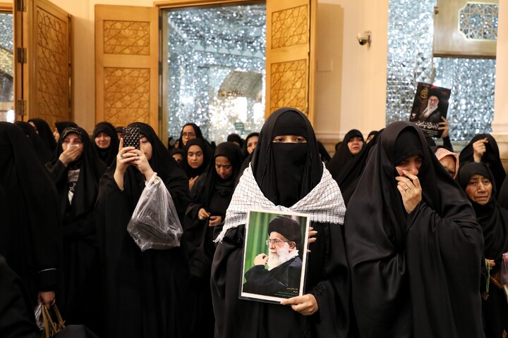 تصاویر/ اجتماع سوگواران شهید امام خامنه ای درقم