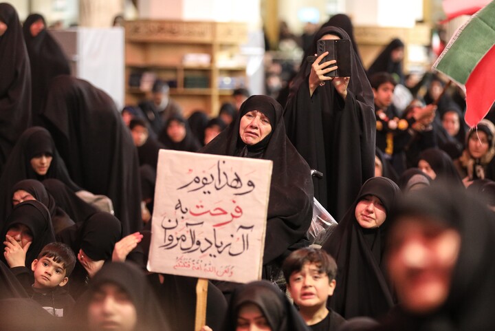 تصاویر/ اجتماع سوگواران شهید امام خامنه ای درقم